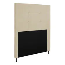 Cabeceira Luna Cama Box Solteiro 90 Cm Suede Bege D'rossi Foto mini 1