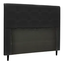 Cabeceira Luna Para Cama Box Casal 140 Cm Corino Preto Foto  mini 1