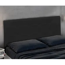 Cabeceira Luna Para Cama Box Casal 140 Cm Corino Preto Foto mini  3