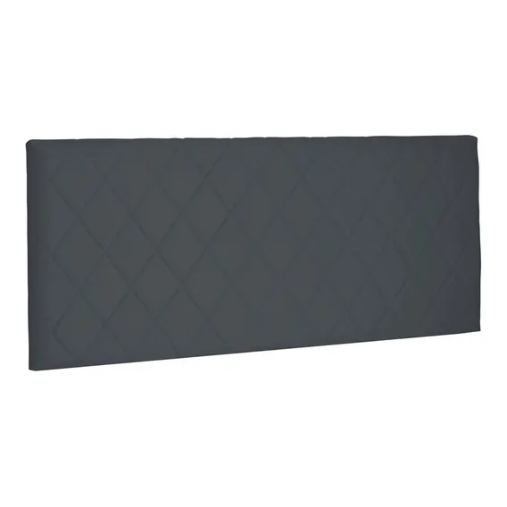 Cabeceira Painel Cama Box Casal Esmeralda 140cm Suede Cinza Foto 1
