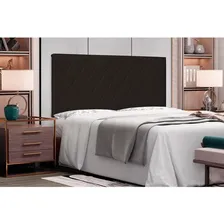 Cabeceira Painel Cama Box King 195 Esmeralda Corino Marrom Foto mini 3