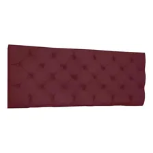 Cabeceira Painel Capitonê Casal 1,40m Jade Suede Marsala Foto  mini 1