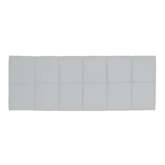 Cabeceira Painel Nina Queen 1,60 Cm Corino Branco Foto 1