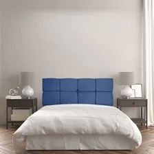 Cabeceira Painel Queen 1,60m Nina Suede Azul Marinho Foto mini 2