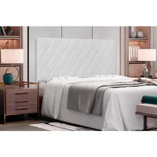 Cabeceira Painel Solteiro 90 Esmeralda Corino Branco Foto mini 2