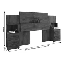Cabeceira Para Cama Box Casal/queen/king - Noce Foto mini 4