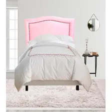 Cabeceira Para Cama Box Solteiro Estofada Corino Rosa Tacha Foto mini 2