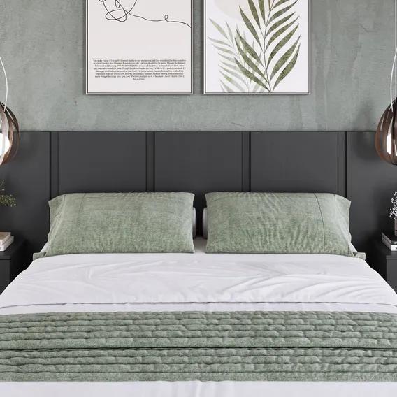 Cabeceira Para Cama De Casal Com Mesas De Cabeceira Zurique Foto 1