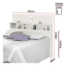 Cabeceira Para Cama Solteiro Quarto Florença Foto mini 3