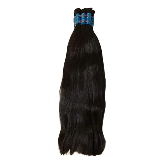 Cabelo 100% Humano 65/70cm 100gramas Levemente Ondulado Foto 1