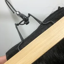 Cabelo 100% Humano Liso/Ondulado Em Tela Castanho 60/65cm 50g Foto mini 2