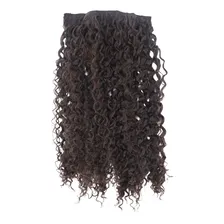 Cabelo Alongamento Aplique Tictac 100%orgânico 60cm Cacheado Cor Castanho Claro Cor 04 Foto mini 2