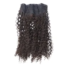 Cabelo Alongamento Aplique Tictac 100%orgânico 60cm Cacheado Cor Castanho Claro Cor 04 Foto mini 3