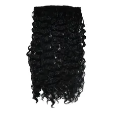 Cabelo Alongamento Aplique Tictac 100%orgânico 60cm Cacheado Cor Preto Cor 1 Foto mini 3