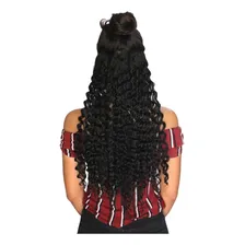 Cabelo Alongamento Aplique Tictac 100%orgânico 60cm Cacheado Cor Preto Cor 1 Foto mini 1