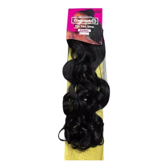 Cabelo Aplique De Fibra Sintetica Tic Tac Uno Cacho 65cm Cor 3 Foto 1