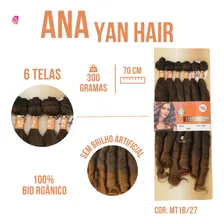 Cabelo Bio Organico Liso Ondulado Sem Brilho Excessivo+brind Cor Preto Com Californiana Mel MT1B/27 Foto  mini 1