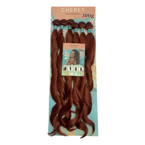 Cabelo Bio Orgânico Cherey Liso Ondulado Perla 6 Telas 300gr Cor Ruivo 350 Foto 1
