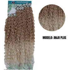Cabelo Cacheado Bio Fibra Anjo Plus Fashion Classic Longo Cor Ombre Loiro Mel/Loiro Claro MT27/613 Foto mini 1