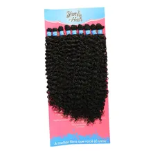 Cabelo Cacheado Bio Fibra Perfeito P/mega Hair + Cor Castanho Médio Cor 4 Foto mini 4