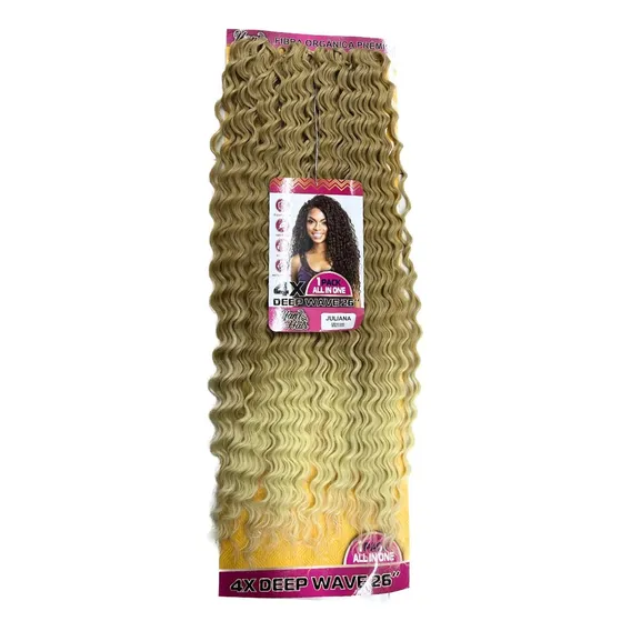 Cabelo Cacheado Bio Vegetal Orgânico Crochet Juliana 300g Cor Ombre Loiro Foto 1