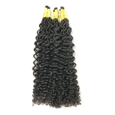 Cabelo Cacheado Limpo Brasileiro Humano 70/75cm 250gr Cor Castanho Foto mini 1