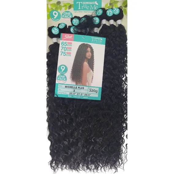 Cabelo Cacheado Orgânico Michelle Plus 320gr 9 Telas Cor 2 Foto 1