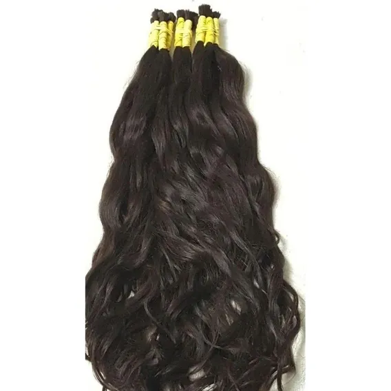 Cabelo Castanho Natural Tratado 65cm 200g Foto 1