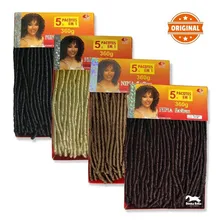 Cabelo Crochet Braid Nina Softex Pacotão 360 Gramas Cor 8 Castanho Claro Foto mini 3