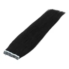 Cabelo Humano Aplique Fita Adesiva Cast 50cm -10peças Cor Castanho Medio Foto mini 1