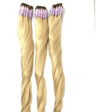 Cabelo Humano Aplique Para Mega-hair Loiro De 55cm Com 50grs Cor Loiro ClarÃssimo Foto mini 2