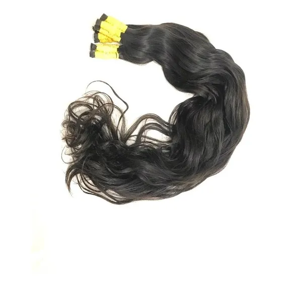 Cabelo Humano Brasileiro Do Sul Megahair 50cm - 100grs Cor Castanho Natural Foto 1