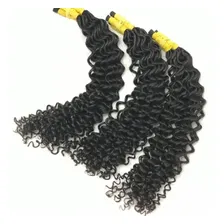 Cabelo Humano Cacheado 40 cm 50 gramas Castanho Foto mini 3