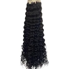 Cabelo humano cacheado 60/65 cm 150 gramas Fios Longos Preto Foto  mini 1
