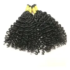 Cabelo Humano Cacheado A Vapor 50cm 300 Gr P/mega Hair Foto mini 2