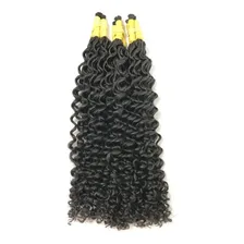 Cabelo Humano Cacheado A Vapor Mega 75cm 300 Gramas Cor Castanho Foto mini 1