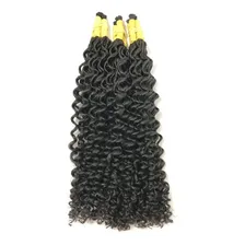 Cabelo Humano Cacheado A Vapor P/mega Hair 70 A 75cm 300 Gr Cor Castanho Foto mini 1