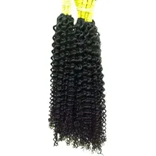 Cabelo Humano Cacheado A Vapor P/mega Hair 70 A 75cm 300 Gr Cor Castanho Foto mini 2
