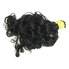 Cabelo Humano Cacho Caipira 45cm 150gr Cor Castanho Foto mini 1