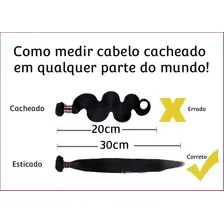 Cabelo Humano Cachos 45 Cm Cor Castanho 200 gr Foto mini  3