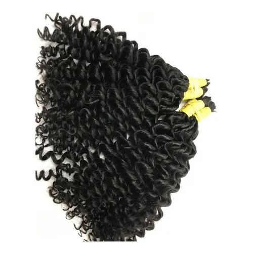 Cabelo Humano Com Cachos Permanente A Vapor De 60cm 50 Gr Foto 1