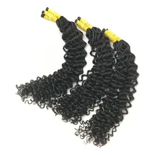 Cabelo Humano Com Cachos Permanente A Vapor De 60cm 50 Gr Foto mini 3