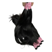 Cabelo Humano Liso 40-45 Cm Com 50 Gramas. Cor Castanho Natural Foto mini 3