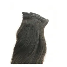 Cabelo Humano Liso Em Tela Virgem Leves Ondas 60cm/150grs. Cor Castanho Foto mini 3