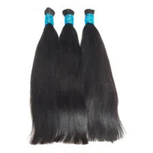 Cabelo Humano Liso Natural 45cm - 50 Gramas Imediato Cor Castanho Foto mini 4