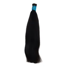 Cabelo Humano Liso Natural 45cm - 50 Gramas Imediato Cor Castanho Foto mini 1