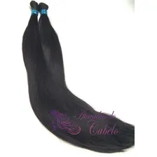 Cabelo Humano Liso Natural 70cm - 100 Gramas Imediato Cor Castanho Foto  mini 1