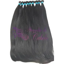 Cabelo Humano Liso Natural 70cm - 100 Gramas Imediato Cor Castanho Foto mini  2