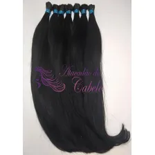 Cabelo Humano Liso Natural 70cm - 100 Gramas Imediato Cor Castanho Foto mini  3