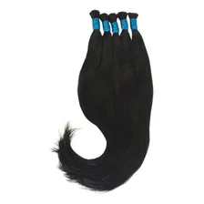Cabelo Humano Liso Natural 70cm - 200 Gramas Imediato Cor Castanho Foto mini 4